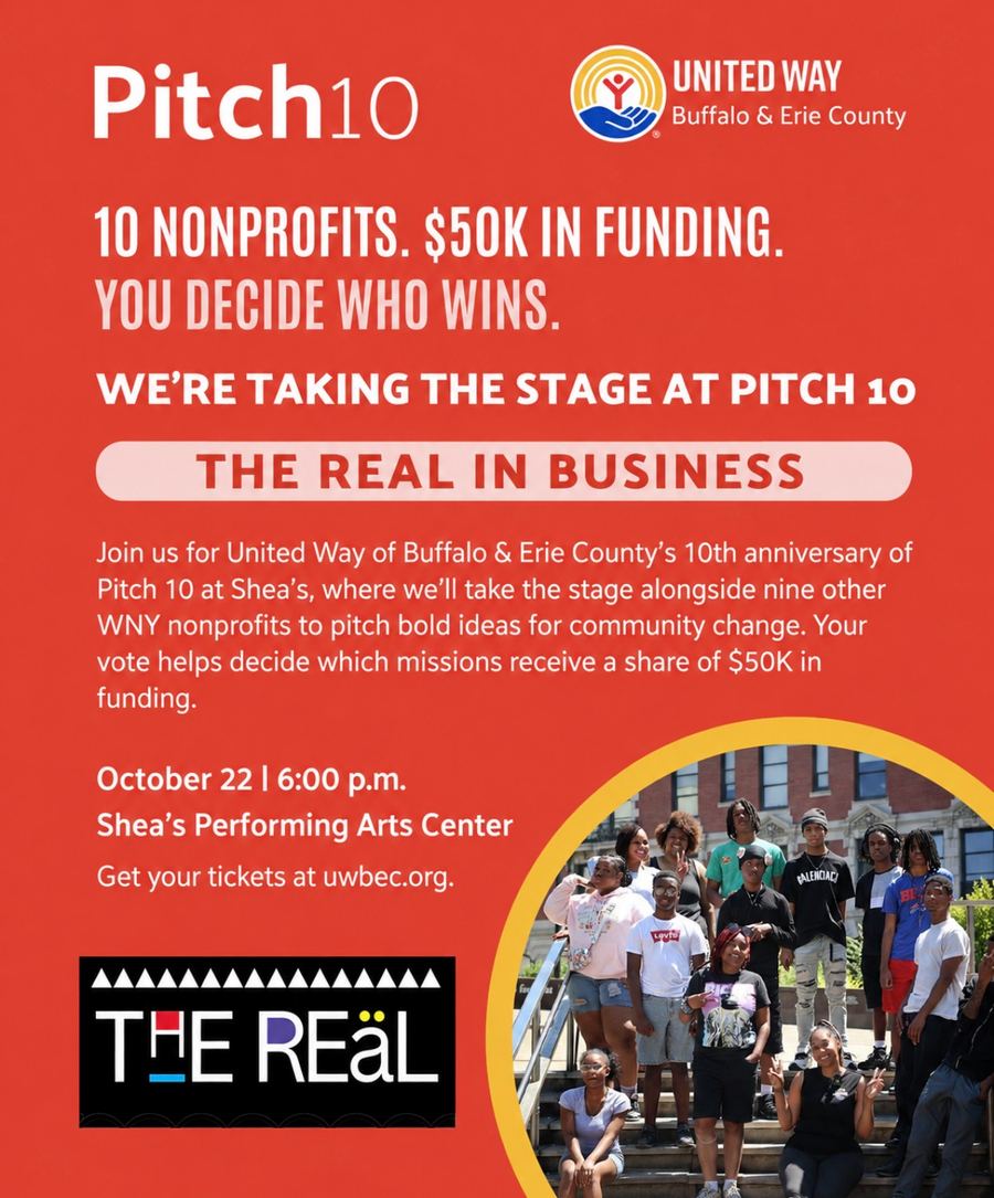 Pitch 10 promotion featuring The Real In Business